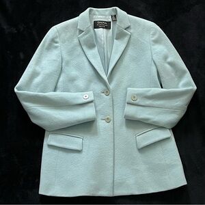 Dana Buchman Light Blue Cashmere 2-Button Blazer - Sz 8P